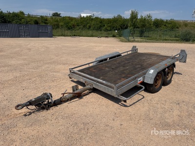 2004 Gaubert FEP25BB 1870 kg Remorque 2 Essieux T/A مقطورة معدات