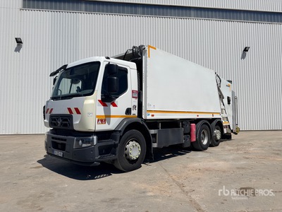 2018 Renault Premium D26 Wide 6x2 Camion Benne A Ordures Menageres Camion de ramassage des ordures ménagères