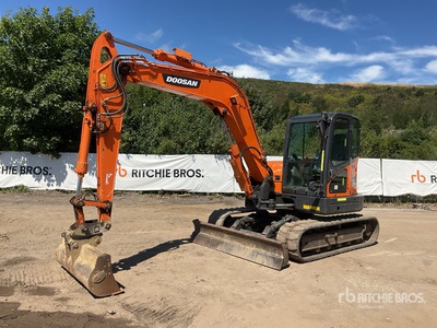 2022 Doosan DX85R-3 Tracked Excavator