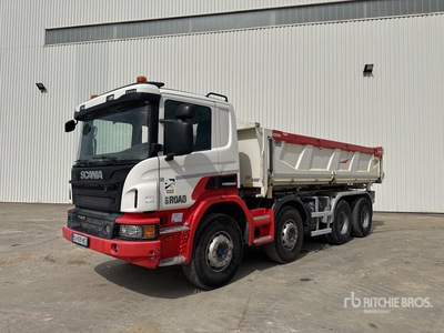 2017 Scania P410 8x4 Camion Benne 3 Essieux Camion à benne basculante Tri/E