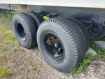 Trailer Chassis with Left Rear Tire