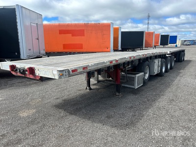 2011 Manac 28 ft Quad/A Super B-Train Lead Flatbed Trailer