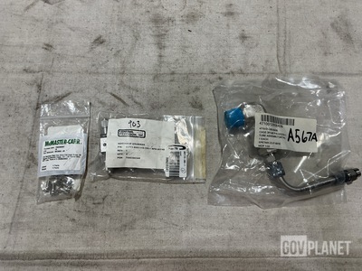 (20) Screws, (4) Commercial Brackets, (2) Metal Tube Assemblies & Assorted Items