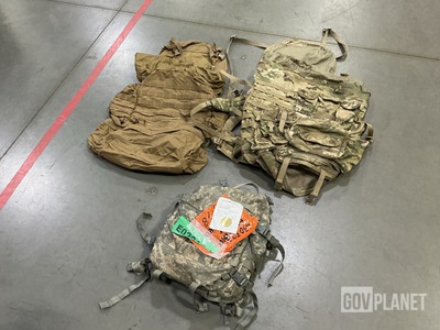 (9) USMC Main Packs, (6) MOLLE 4000 Rucksacks & Assorted Items