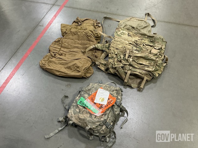(9) USMC Main Packs, (6) MOLLE 4000 Rucksacks & Assorted Items