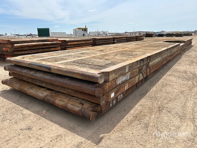Quantity of (4) 8 ft 6 in x 48 ft Rig Mats