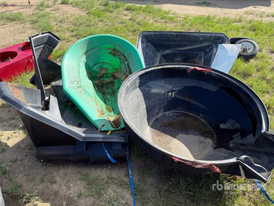 Quantity of (5) Poly Auger Hoppers Divers