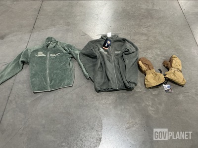 (59) Cold Weather Jackets, (1) Parka Liner & Assorted Items