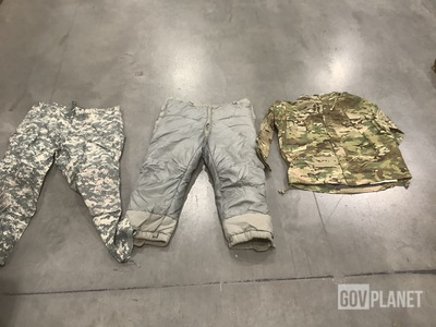 (4) Pairs of Extreme Cold Weather Trousers, (8) Jackets & Assorted Items