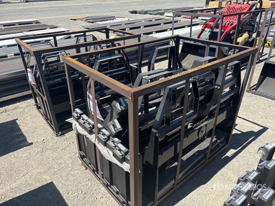 Quantity of (10) 48 in Skid Steer Forks