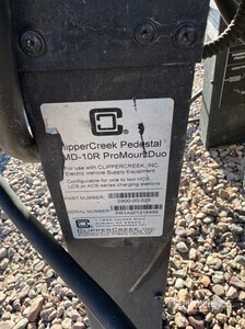 Quantity of (2) ClipperCreek PMD-10R EV Charger Pedestals