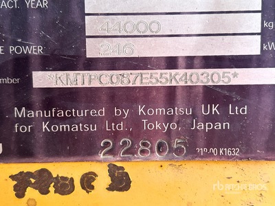 2006 Komatsu PC450LC-7KA Tracked Excavator