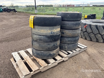 Quantity of (10) 7.5-15 Tires - Fits Wobbly Packer