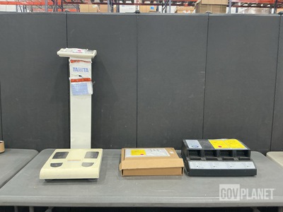 (1) Scale, (1) Foot Control, (1) Battery Charger & Assorted Items