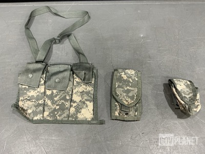 (224) M4 Two Mag Pouches, (124) Hand Grenade Pouches & Assorted Items