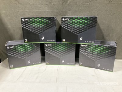 (5) Xbox Series X Gaming Consoles