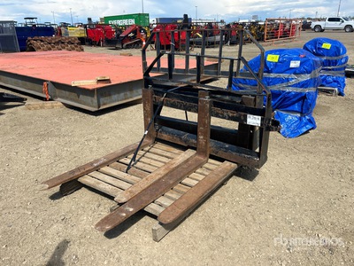 Quantity of (2) 42 in Skid Steer Forks