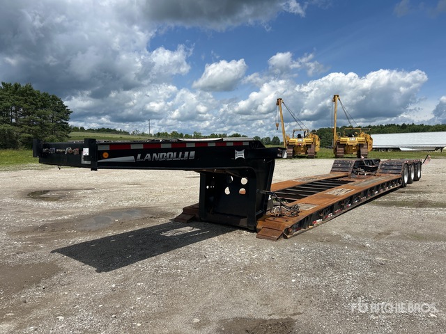 2013 Landoll 855 Tri/A Double Drop Removable Gooseneck Lowboy Trailer