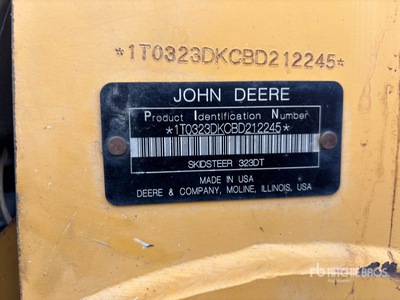 2012 John Deere 323D Skid Steer Loader
