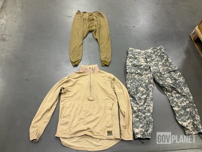 (30) Pairs of Cold Weather Trousers, (11) Cold Weather Shirts & Assorted Items