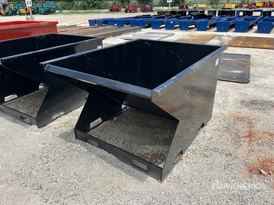 2025 Kit Containers 1.5YFT-SST 62 in Skid Steer Dump Hopper (Unused)