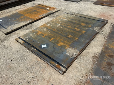 Quantity of (2) 2025 Kit Containers 5 ft x 7 ft 10 in Road 3/4 Steel Plates