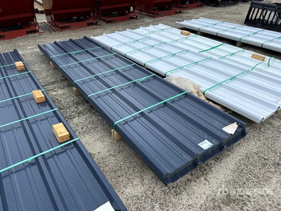 Quantity of (50) 2025 Kit Containers Steel R Panel 12 ft