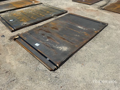 Quantity of (2) 2025 Kit Containers 5 ft x 7 ft 10 in Road 3/4 Steel Plates