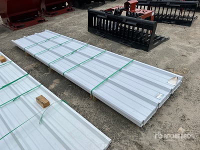 Quantity of (50) 2025 Kit Containers Steel R Panel 12 ft