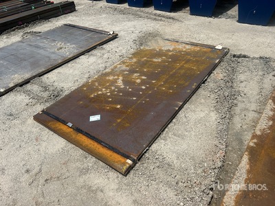 Quantity of (2) 2025 Kit Containers 4 ft x 8 ft 4 in Road 3/4 Steel Plates