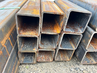 Quantity of (9) 2025 Kit Containers 24 ft 3x3 Square Steel Tube