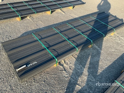 Quantity of (50) 2025 Kit Containers Steel R Panel Black معدات بناء متنوعة