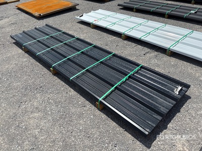 Quantity of (50) 2025 Kit Containers Steel R Panel Black