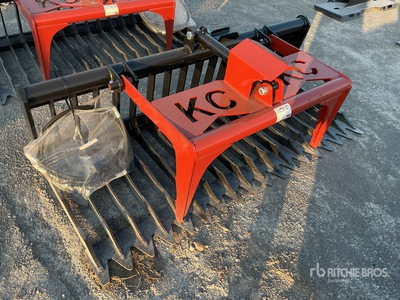 2025 Kit Containers QT-SG-S76-V3 76 in Skeleton Skid Steer Grapple (Unused)