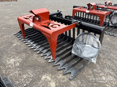 2025 Kit Containers QT-SG-S76-V3 76 in Skeleton Skid Steer Grapple (Unused)
