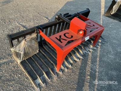 2025 Kit Containers QT-SG-S76-V3 76 in Skeleton Skid Steer Grapple (Unused)