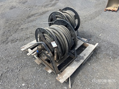 Quantity of (2) Hydraulic hose reels ورش و مخازن متنوعة