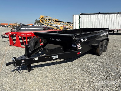 2026 Industrias America 7014r 14 ft T/A مقطورة تفريغ خفيفة
