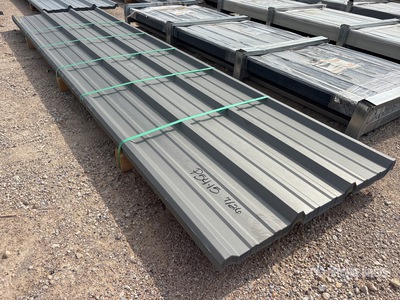 Quantity of (68) 2025 Kit Containers 24 Gauge 12 ft x 36 in Painted R Panels (Unused)