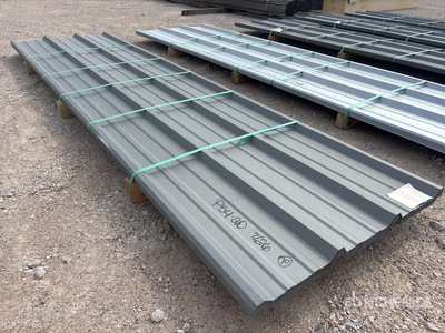 Quantity of (50) 2025 Kit Containers 26 Gauge 12 ft x 36 in Painted R Panel (Unused)