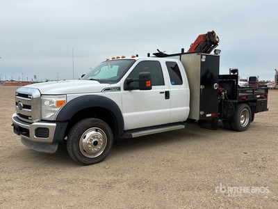 2008 Palfinger PK4501 3 ton Knuckle Boom on 2015 Ford F-550 XLT 4x4 Extended Cab Boom Truck