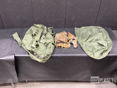 (99) Duffel Bags, (28) Clothing Bags, (50) Helmet Covers & Assorted Items