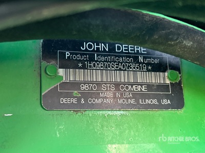 2010 John Deere 9870 STS Combine Harvester