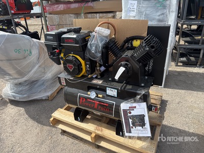 Skid-Mounted 30 gal Air Compressor (Unused)