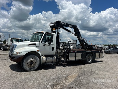 2005 Hiab 175-1 14330 lb Knuckle Boom on 2008 International 4300 Boom Truck (Inoperable)