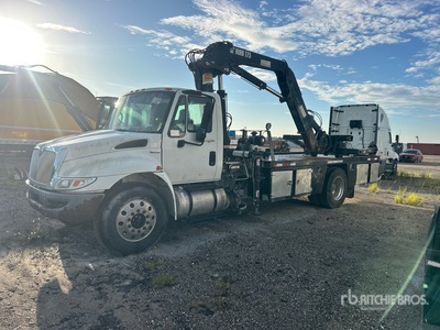 2005 Hiab 175-1 14330 lb Knuckle Boom on 2008 International 4300 4x2 Tire Service Boom Truck (Inoperable)
