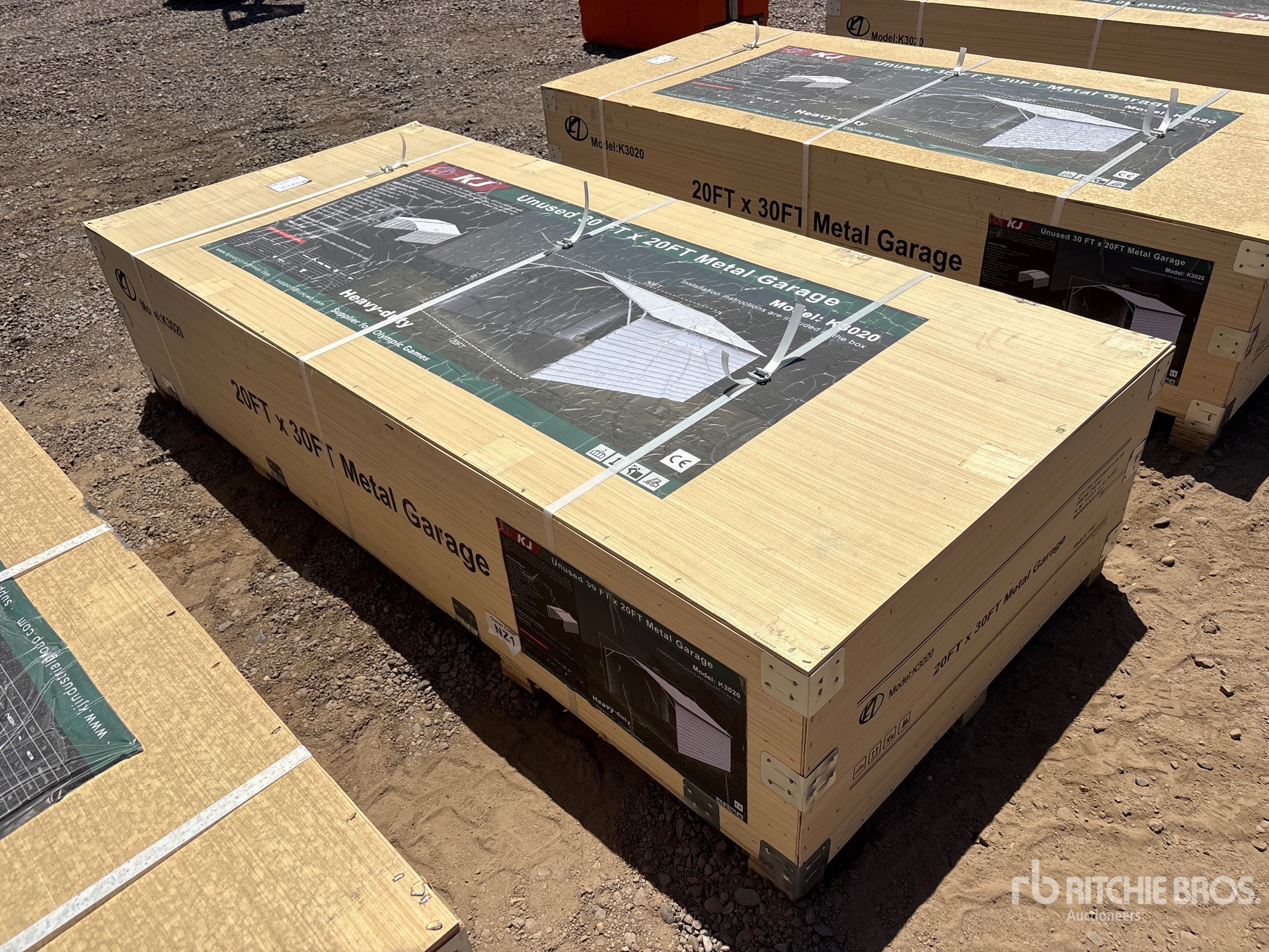 2026 KJ K3020 20 ft x 30 ft x 14 ft Enclosed Carport (Unused)