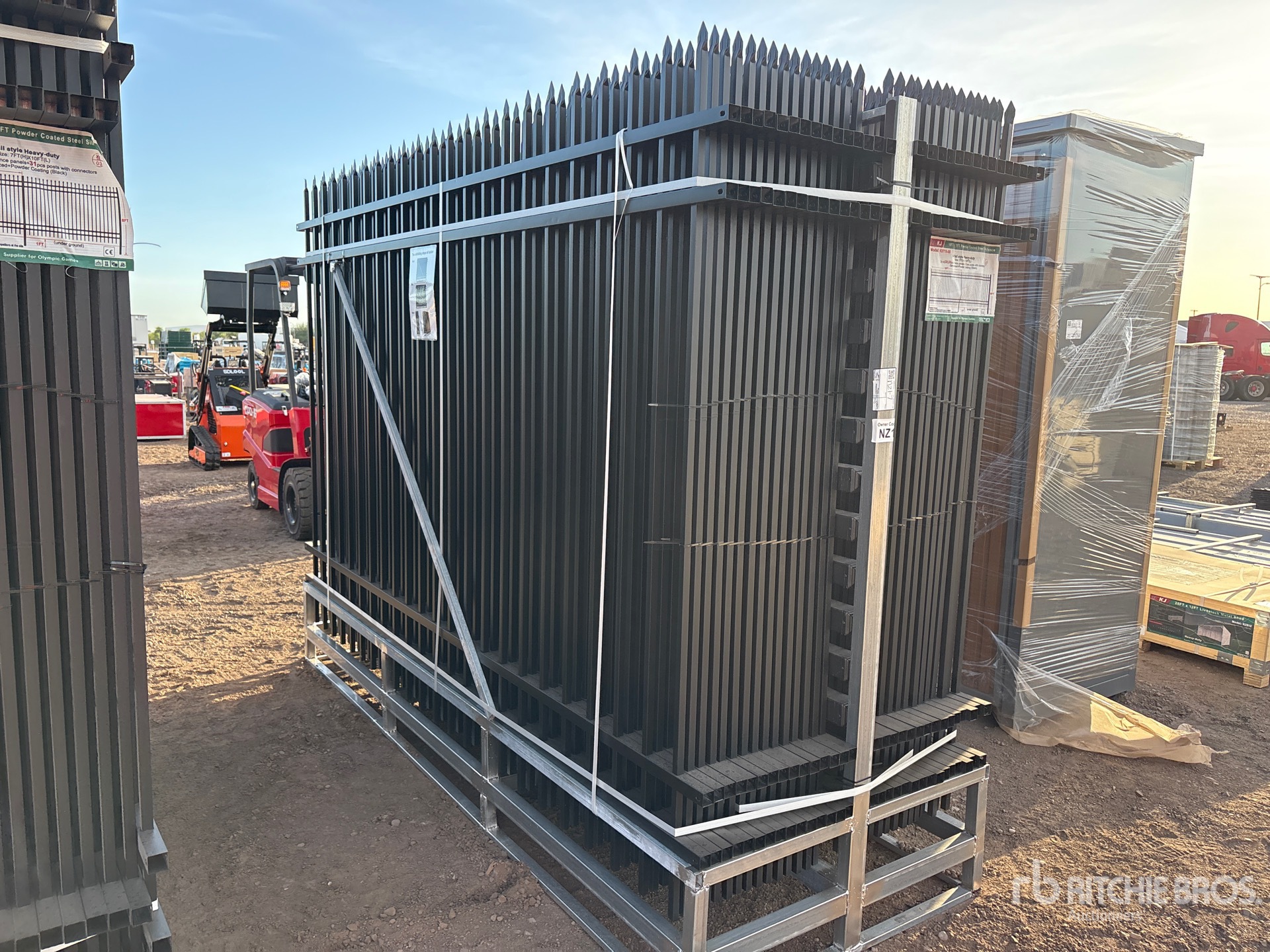 Quantity of (30) 2026 KJ K0710-30 10 ft x 7 ft Powder Coated Fencing (Unused)