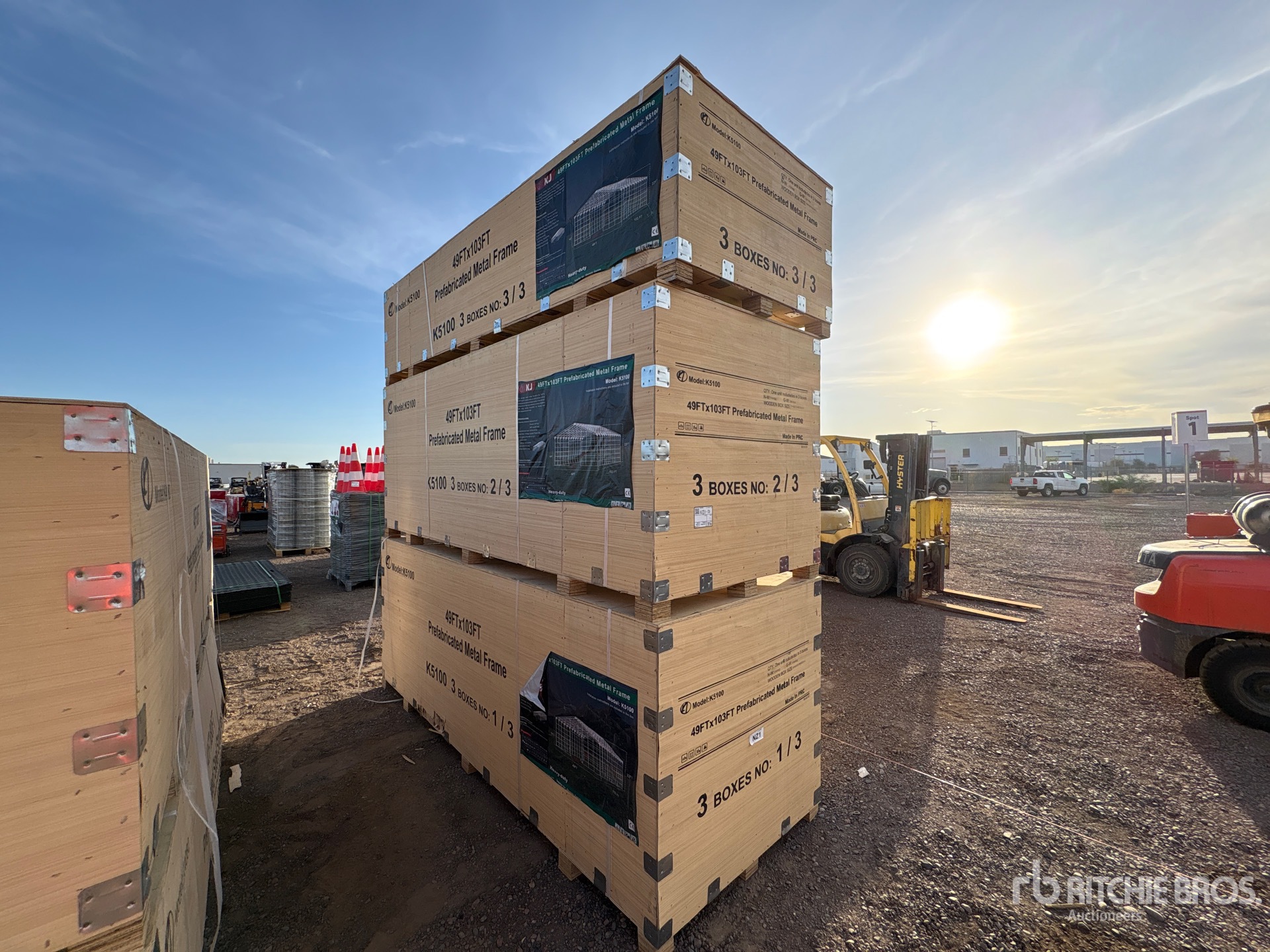 2026 KJ K5100 49 ft x 103 ft x 22 ft Prefabricated Metal Frame Storage Building (Unused)