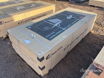 2026 KJ K4120 20 ft x 41 ft x14 ft Enclosed Wiata Samochodowa (Unused)